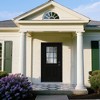 Lirago 36 x 80 Left Hand Inswing Black Fiberglass Front doors with Brickmould 6-9/16" Vinyl Frame Frosted Glass - 2 of 4