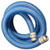 Apache 98106501 2 Inch Diameter 20 Foot Length 58 psi PVC Flexible Industrial Pump Pool Hose with Aluminum Pin Lug Short Shank Coupling, Blue (4 Pack) - 2 of 4