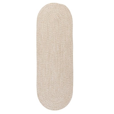 Colonial Mills Tremont Braided Runner, Natural 2'x10', Oval Shape