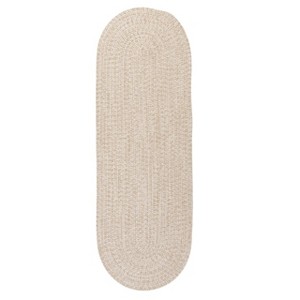 Colonial Mills Tremont Braided Runner, Natural 2'x9', Oval Shape - 1 of 4