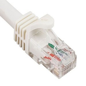 SANOXY Cables and Adapters; 7ft Cat6a 600 MHz UTP Snagless Ethernet Network Patch Cable, White - 1 of 3