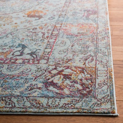 Luxor Turquoise Aqua Hand-Knotted Viscose Runner Rug