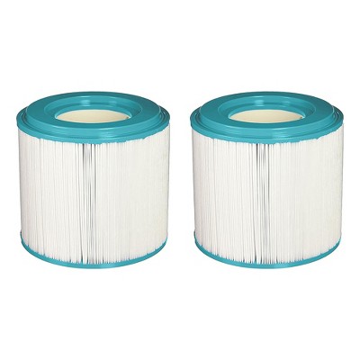 Hurricane Filters Advanced Replacement Spa Filter Cartridge for Unicel 5CH-352, PPM35SC-F2M, Filbur FC-1008, and Master Spas EP, White, 2 Pack