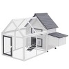 LAOTIES Wooden Chicken Coop with Nesting Box And Run,Outdoor Hen House with Tray And Roosting Bars - 3 of 4