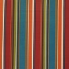 Outdoor Wicker Loveseat Cushion - Brown/Red/Teal Stripe - Pillow Perfect - 4 of 4