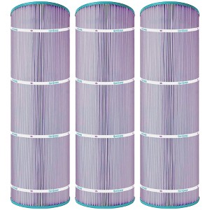 Hurricane 3 Pack HF8413-01P Platinum Purple Pool Filter Cartridge Replacement for PWWPC125B, Unicel C-8413, Filbur FC-2575, Waterway Proclear 125 - 1 of 4