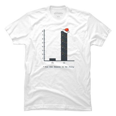 Men's Design By Humans Christmas Carol Bar Graph By Bethcentral T-Shirt