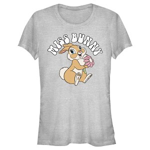 Juniors Womens Bambi Miss Bunny T-Shirt - 1 of 4