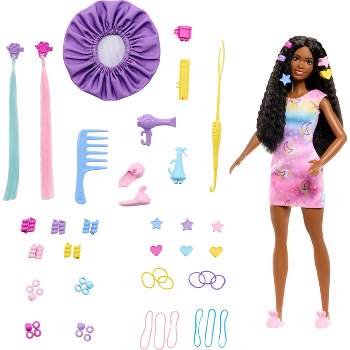 Barbie "Brooklyn" Hairstyling Doll & Playset with 50+ Accessories, Includes Extensions, Bonnet & More (Target Exclusive)