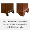 Crosley Lafayette Wood Top Full Size Kitchen Island/Cart Cherry/Natural: With Adjustable Shelves, Towel Bar, 5 Drawers - 4 of 4