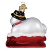 Old World Christmas Blown Glass Ornament for Christmas Tree, 2025 Snowman - 2 of 4