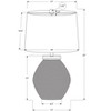 Monarch Specialties Lighting 25inchH Table Lamp Black Concrete Ivory / Cream Shade Contemporary Modern - 3 of 3