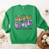 Simply Sage Market Women's Graphic Sweatshirt Let's Go Ghouls Flowers - 3 of 4