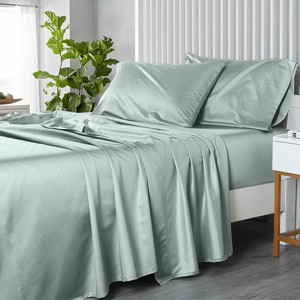 Egyptian Linens Full XL (54” X 80") Sheet Set 608 Soft Cotton Sateen - USA - 1 of 3