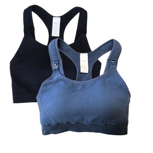 Ingrid & Isabel Maternity Seamless Nursing Sports Bra Bundle 2 Pack ...