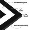 Americanflat 20x30 Poster Frame with Mat or 24x34 Poster Frame Without Mat in Black Engineered Wood with Plexiglass Cover - 3 of 4