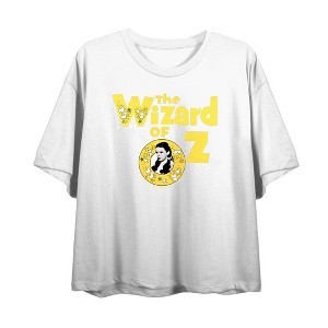 Wizard Of Oz Dorothy Vintage Logo Women's Crew Neck Short Sleeve Crop Tee - 1 of 2