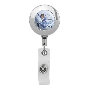 Avatar The Last Airbender Katara Metal Chrome Badge ID Card Holder Clip - 1 of 3