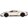 Ford GT "1964 Prototype Heritage Edition" Wimbledon White with Black Hood and Stripe Ltd Ed 1/64 Diecast Model Car by Mini GT - 2 of 3