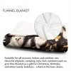 Cozy Papillon Dog Pattern Flannel Car Nap Blanket - All-Season Polyester Interior Accessory, Pet Lover Gift, Christmas Gifts - 4 of 4