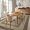 Washable Modern Geometric Bordered Area Rugs for Bedroom Living Room, Soft Non Slip Floor Carpet for Office - 4 of 4