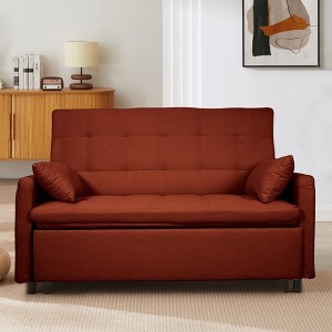 NicBex Convertible Sofa Bed Couch with Adjustable Back & Pillows,Oversized Upholstered Sleeper Sofa for Living Room,Bedroom - 1 of 4