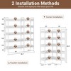 Corner Bookshelf, 5-Tier Bookshelves with 4 Hooks, Convertible Bookshelf with Open Shelves and Metal Frame for Living Room, Bedroom, Home Office - 3 of 4