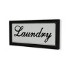 Cheung's Colista Elegant Laundry Wall Sign Black - 4 of 4