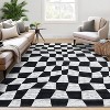 Area Rug Living Room Rugs - Washable Modern Abstract Soft Thin Large Rug Indoor Floor No Slip Rug Carpet for Bedroom Under Dining Table - 2 of 4