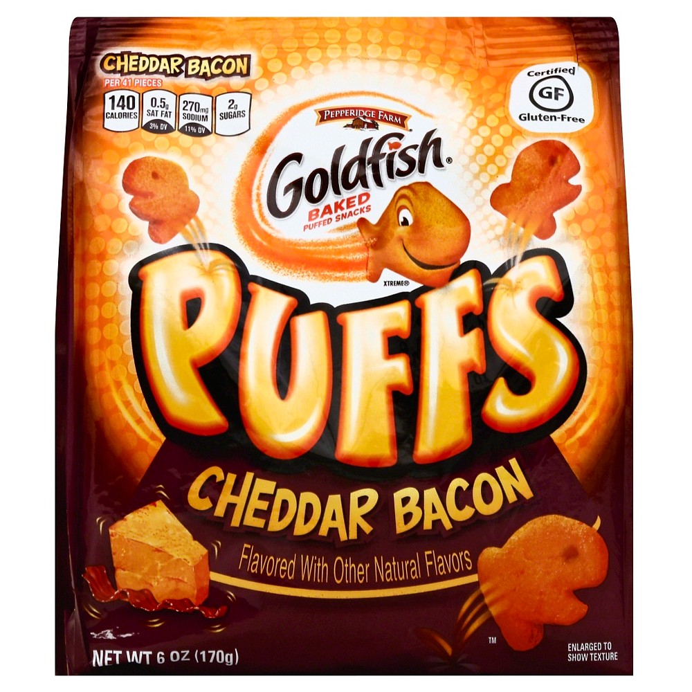 UPC 014100041139 product image for Pepperidge Farm Goldfish Puffs Cheddar Bacon Crackers - 7oz | upcitemdb.com