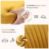 DOMETOUR Home Office Desk Chair Yellow - Adjustable Rolling Chair - 3 of 4