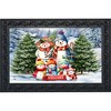 Briarwood Lane Winter Doormat 30x18 Indoor Outdoor Snow Family For Winter Doormat - 2 of 4