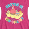Girls' - SpongeBob Squarepants - Easter Is Egg Fit & Flair Cap Sleeve Dress - 2 of 3