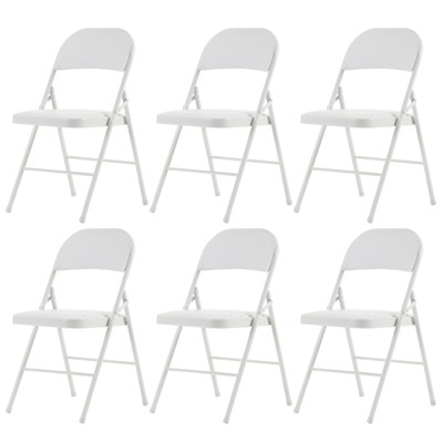 VisioGear Outdoor Portable Chairs, 6-Piece Folding Chair, Portable Chair for Convention and Exhibition, Gray, 15.75"*17.72"*30.71"