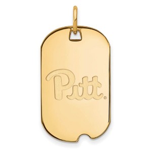 Black Bow Jewelry 14k Yellow Gold Pittsburgh Panthers NCAA Pendant - 1 of 3