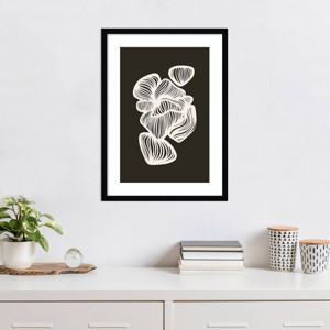 Amanti Art Black and White Shapes by Incado Wood Framed Wall Art Print - 1 of 4