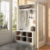 Famapy Entryway Hall Tree Storage Bench Shoe Rack - 2 of 4