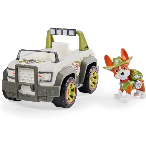 Paw Patrol Tracker s Jungle Cruiser Vehicle with Collectible Figure