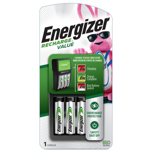 Afleiden Van hen atomair Energizer Recharge Value Charger For Nimh Rechargeable Aa And Aaa Batteries  : Target