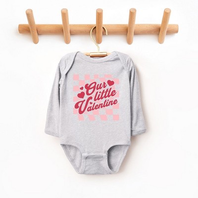 The Juniper Shop Our Little Valentine Baby Long Sleeve Bodysuit
