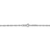 Black Bow Jewelry 1.4mm, 14k White Gold, Singapore Chain Anklet or Bracelet - 3 of 4
