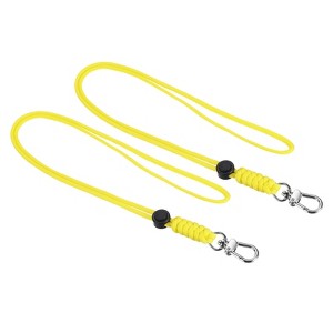 Unique Bargains Braided Wrist Polyester Keychain Wallets Badge Lanyard with Hooks 2 Pcs - 1 of 4