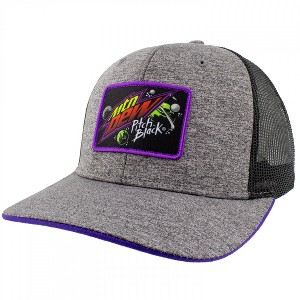 Adult Mountain Dew Pitch Black Patch Cotton Twill Hat - 1 of 4