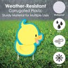 Big Dot of Happiness Ducky Duck - Yard Sign & Outdoor Lawn Decorations - Baby Shower or Birthday Party Yard Signs - Set of 8 - 3 of 4