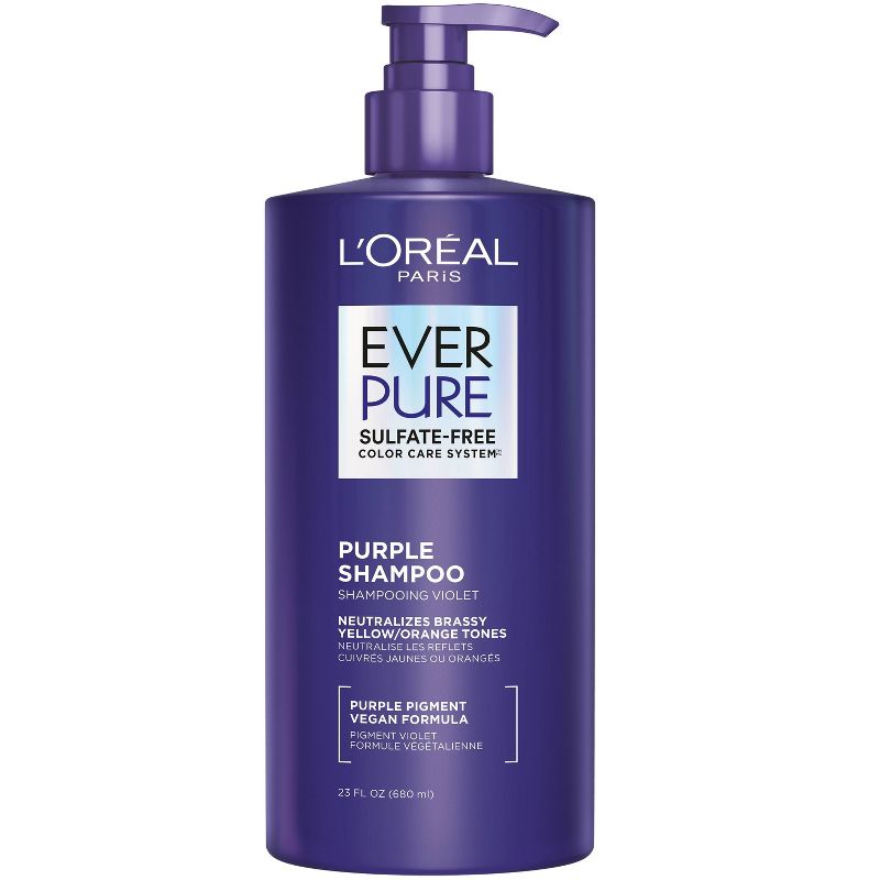 L'Oreal Paris EverPure Sulfate Free Purple Shampoo for Colored Hair, 1 of 17