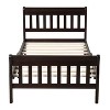 Streamdale Wood Platform Bed Twin Bed Frame Panel Bed Mattress Foundation Sleigh Bed Espresso - 4 of 4