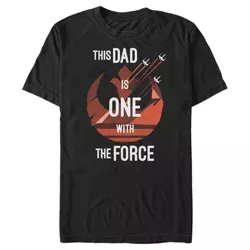 Men's Star Wars Father's Day This Dad is One With The Force T-Shirt