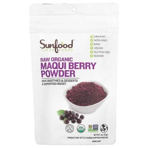 Sunfood Superfoods, Raw Organic Maqui Berry Powder, 4 oz (113 g) - 1 of 2