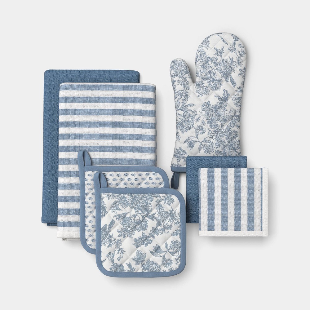 7pc Kitchen Starter Set Blue - Threshold™