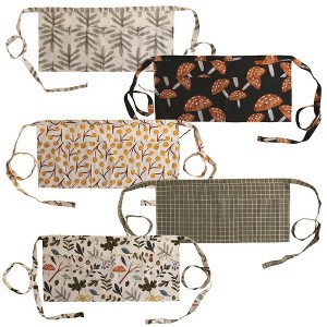 25-Piece Kitchen Apron Set Cotton Garden Inspired by Manual Woodworkers and Weavers - 1 of 3